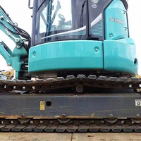 Mini-excavatrice diesel japonaise d'occasion KOBELCO SK35SR de 3,5 tonnes avec moteur Kobelco, boîte de vitesses PLC, capacité de la benne de 0,12 m³