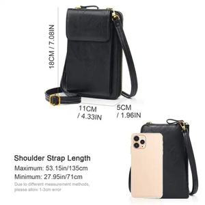 Sacs à main pour femmes en cuir PU, sacs bandoulière, porte-téléphone, porte-cartes, sacs à bandoulière grande capacité à rabat - Product Image 5