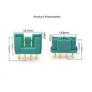Fil de silicone rouge noir HY2.0mm, câble de connecteur JST 2-12 broches-simple/double extrémité avec verrouillage - Product Image 2