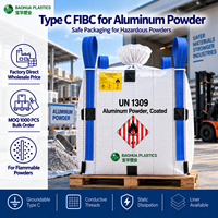 Sac Jumbo FIBC Type C Mise à la Terre, Sac de Vrac de 1500 kg, UN1309, pour Poudre Combustible en Aluminium, Fourniture Robuste pour Usine