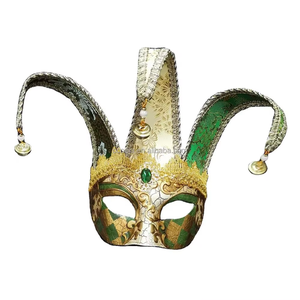 หน้ากากตัวตลกสำหรับผู้ชายมาร์ดิกราส์วินเทจฮาร์เลคคินส์งานปาร์ตี้วันเกิดเทศกาล - Product Image 1