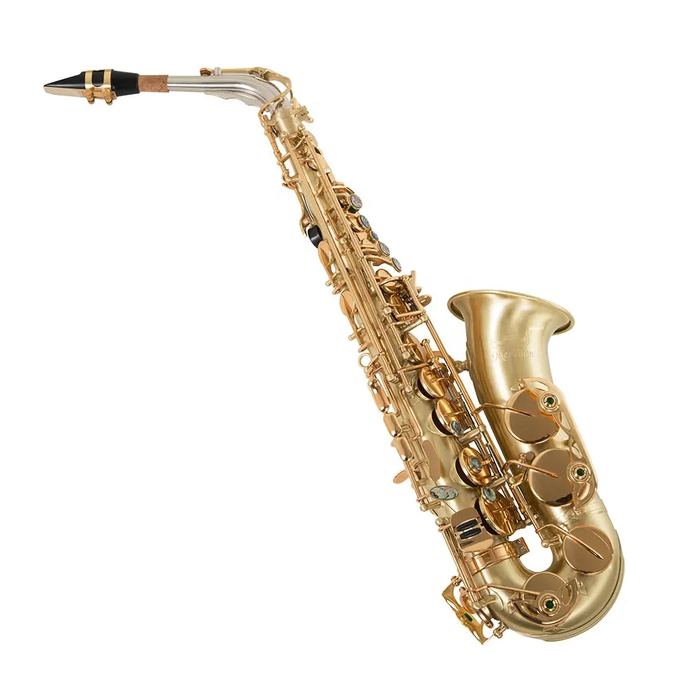 Goldlack Messing Holz blasinstrument Professional Eb China Sax Saxophon Alto