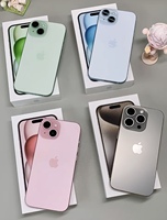 iPhone 15 Premium Usado, Desbloqueado Globalmente, 5G, 128/256GB, Teléfono Original con Pantalla OEM, Todos los Colores, Venta al Por Mayor