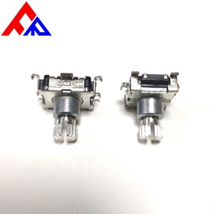 Encoder Incremental EC11 de 360 Grados con Eje Metálico Moleteado, Sin Revestimiento, Embalaje SMD, 9/15/16/20 Pulsos, Serie ED11, Montaje Enchufable - Product Image 4