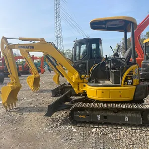 Komatsu PC55 PC55MR excavator used used Komatsu PC55MR crawler excavator with dozer blade Low price mini excavator for sale