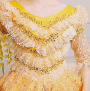 Robe de Cour Européenne pour <span class=keywords><strong>Femme</strong></span>, Style Empress Britannique, Tenue de <span class=keywords><strong>Danse</strong></span> pour Spectacle Théâtral, Imprimé Numérique - Product Image 5