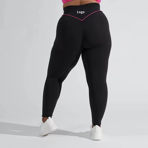 Özel LOGO yüksek belli tayt tayt spor popo kaldırma tayt bayan Spandex bayanlar kadınlar için tayt legging spor - Product Image 4