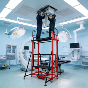 Plataforma Elevatória Elétrica Dobrável Portátil de 2-12m para Andaimes, Capacidade de 300kg/500kg - Nova e em Promoção! - Product Image 2