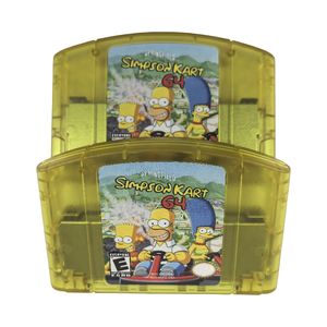 Pour Nintendo 64 cartouches rétro USA NTSC Version-N64 <span class=keywords><strong>Simpsons</strong></span> Kart 64 Pack d'extension en plastique carte de jeu vidéo - Product Image 3