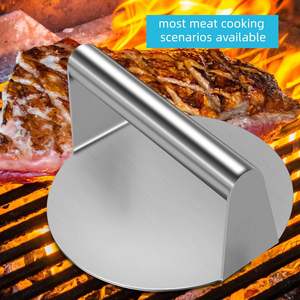 Outil de fabrication de hamburgers en acier inoxydable, gril à <span class=keywords><strong>bacon</strong></span> et presse à tortillas, outils pour hamburgers et sandwichs - Product Image 2