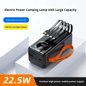 Batería Externa de Polímero de Litio de Plástico con Cable, de Gran Capacidad, 50000mAh, Superrápida, Venta al por Mayor Directa de Fábrica - Product Image 2