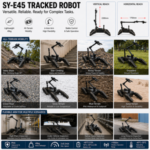 Robot mobile sur chenilles SY-E45, structure mécanique durable, déplacement fluide, outil mobile intelligent pour la logistique - Product Image 2