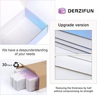 Boîtes d'expédition rectangulaires petites, lot de 30, boîtes rigides en carton écologique pour les petites entreprises, cadeaux
