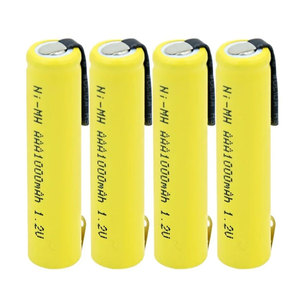 Batterie rechargeable Ni-MH 1,2 V H-<span class=keywords><strong>AAA</strong></span> <span class=keywords><strong>1000</strong></span> <span class=keywords><strong>mAh</strong></span> pleine capacité pour jouets, fabrication OEM/ODM - Product Image 1