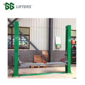Mechanic peralatan toko 2-Post Lift kendaraan pengangkat kerekan mobil ke 4 ton pengangkat kendaraan masuk pintu - Product Image 3