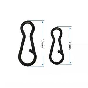 Clip a <span class=keywords><strong>Sgancio</strong></span> <span class=keywords><strong>Rapido</strong></span> in Acciaio Nero Opaco 9mm 13mm per <span class=keywords><strong>Pesca</strong></span> alla Carpa, Girelle a Cambio <span class=keywords><strong>Rapido</strong></span> per la <span class=keywords><strong>Pesca</strong></span> - Product Image 1