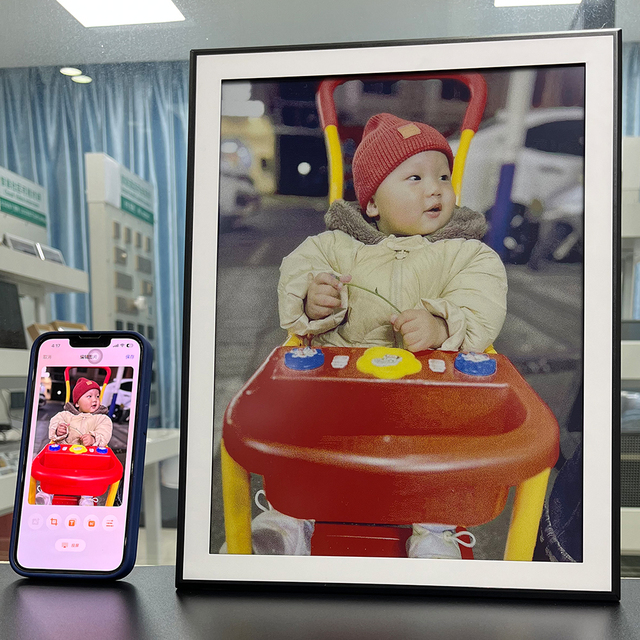 13.3" Low Power Electronic Photo Frame, Rt Os, Wifi, 4G Optional, 5000 Update Times E-Ink Picture Frame Manufacturing Factory