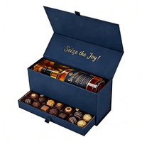 Personalisiertes Design Premium Magnetische Wein-Schokoladen-Geschenkbox-Verpackung mit Schublade