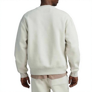 Sudadera de Cuello Redondo para Hombre, Corte Regular, Color Sólido, Informal, Tejida, 100% Algodón, para Otoño - Product Image 3