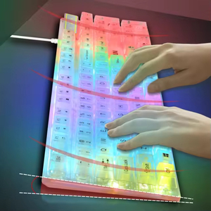 Mechanical Gaming <b>Keyboard</b> Transparent Colorful <b>Keyboard</b> for Game for Computer <b>Keyboard</b> - Product Image 5