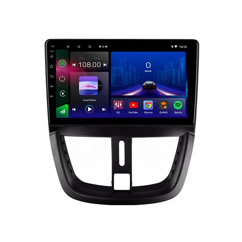 Jmance Radio Android Multimedia Pusat Mobil 9 Inci untuk Peugeot 207 2006-2015 Carplay Mobil Android Aksesori Stereo Otomatis