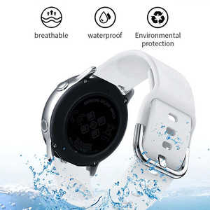 Correa de silicona para reloj inteligente Samsung, pulsera deportiva de liberación rápida de 20mm y 22mm, gran oferta - Product Image 2