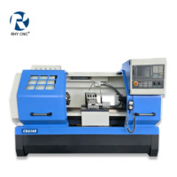 Torno CNC de bancada plana de un solo husillo de alta resistencia CK6140 automático para taladrado y roscado de ejes y discos metálicos