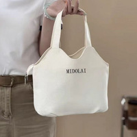 Sac en toile à double épaule en gros, sac de shopping réutilisable écologique en toile de coton avec poignée