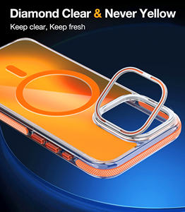 Funda de teléfono magnética con láser degradado de lujo, funda de carga inalámbrica con imán fuerte para teléfonos móviles - Product Image 6