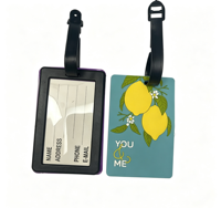 Étiquette de bagage en PVC personnalisée pour carte d'embarquement d'avion, avec carte en papier, portable et durable, idéale pour cadeau et promotion