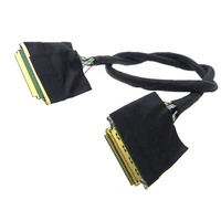 Câble LVDS électronique personnalisé en cuivre étamé, connecteurs PVC/PTFE 20-40 broches, EDP 4 voies coaxial Micro MiPi DSI pour écran tactile LCD