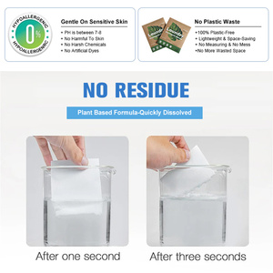 Personas no tóxicas Lavado seguro Suministros de viaje Eco Earth Friendly Clean Breeze Fresh Lino Scent Hojas de detergente para ropa - Product Image 6