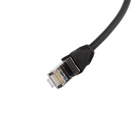 Cable de extensión de red RJ45 de 30CM Ethernet LAN 8P8C Cable de extensión de montaje en panel de tornillo macho a hembra