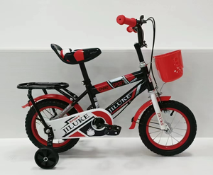 Vélo pour enfants à cadre en acier antichoc, tailles 12/14/16 pouces, pédales ordinaires, roues d'apprentissage réglables, directement de l'usine - Product Image 2