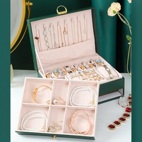 Boîte de luxe personnalisée en cuir PU bague boucle d'oreille montre collier boîte à bijoux organisateur de stockage de bijoux de voyage en bois boîte-cadeau avec serrure