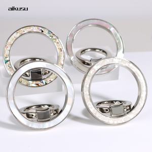 Custom Magnetic <b>Phone</b> Grip Resin Ring Stand 360 Degree Rotation Foldable Pearl Magnet <b>Phone</b> Grip Ring <b>Holder</b> - Product Image 5