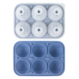 Cao trong suốt <span class=keywords><strong>Ice</strong></span> khuôn lớn Tủ đông Khuôn Silicone <span class=keywords><strong>Ice</strong></span> Cube khay với container một hình quần vợt <span class=keywords><strong>Ice</strong></span> Hockey khuôn - Product Image 3