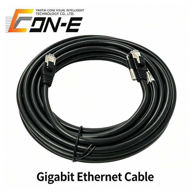 MV-ACG-RJ45s-RJ45-ST-3m/5m/10m PVC Shielded Standard Gigabit Ethernet Industrial Vision Cable with Stable Signal