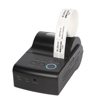 Mini-imprimante thermique d'étiquettes codes-barres multifonction Bluetooth pour points de vente, magasins de détail, papier noir et blanc 58 mm, sans fil