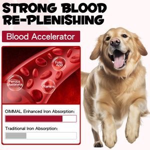 Oimmal Compléments alimentaires à saveur de caramel naturel Supplément <span class=keywords><strong>pour</strong></span> animaux de compagnie Gouttes de fer liquide <span class=keywords><strong>pour</strong></span> <span class=keywords><strong>chiens</strong></span> chats Favorise la santé du sang - Product Image 4