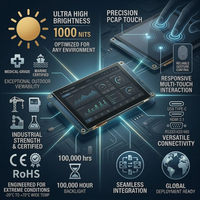 Carte de contrôle intelligente Proculus haute performance RK3399 avec écran tactile Android, module de carte de contrôle LCD 7,0 pouces