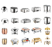 Haut de table pour mariage chauffe-plats en acier inoxydable pour buffet chauffe-plats en acier inoxydable