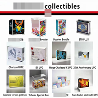 Boîte de protection magnétique moderne pliable en acrylique pour cartes TCG, protection UV à 95 %, sans bulles, ajustement parfait, livraison rapide RTS