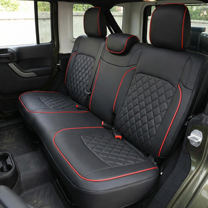<span class=keywords><strong>Coprisedili</strong></span> Auto GANE Personalizzati in Pelle Nappa con Motivo a Diamante Completo Adatti per <span class=keywords><strong>Jeep</strong></span> Wrangler Grand <span class=keywords><strong>Cherokee</strong></span> - Product Image 4