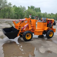 4x4 Elektrischer Mini-Radlader Kompakter Frontlader für Landwirtschaft Garten Bauarbeiten CE-Zertifiziert zum Werkspreis