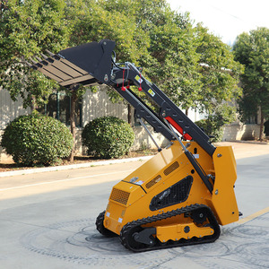 Mini MINICARGADORA diésel sobre orugas tipo máquina peso alto momento de carga maquinaria de construcción - Product Image 3