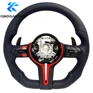 พวงมาลัยรถหนังแบบกำหนดเองสำหรับ BMW <span class=keywords><strong>F10</strong></span> F20 F15 F31 F30 F32 F36 E90 X1 X2 X3 X4 X5 M3 M4 E70ไม่มีถุงลมนิรภัย - Product Image 5