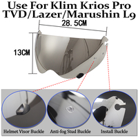 Visière photochromique Krios pour casque de moto KRIOS PRO/TVD/LAZER Rally – Verre de remplacement, pare-brise, lentille, accessoires