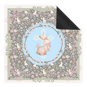 <span class=keywords><strong>Tapis</strong></span> de table de mahjong fabriqué à la machine, design floral moderne, antidérapant, pour jeux de cartes et de société, écologique et durable - Product Image 2
