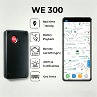 Traceur GPS magnétique 2G pour camion WE300, localisation en temps réel avec détection de survitesse et alertes géofences